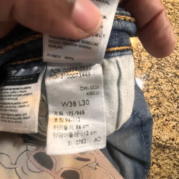 Levi’s 559 Jeans W38 L30 Classic Fit Denim Blue Straight Leg Casual Pants - Picture 2 of 6